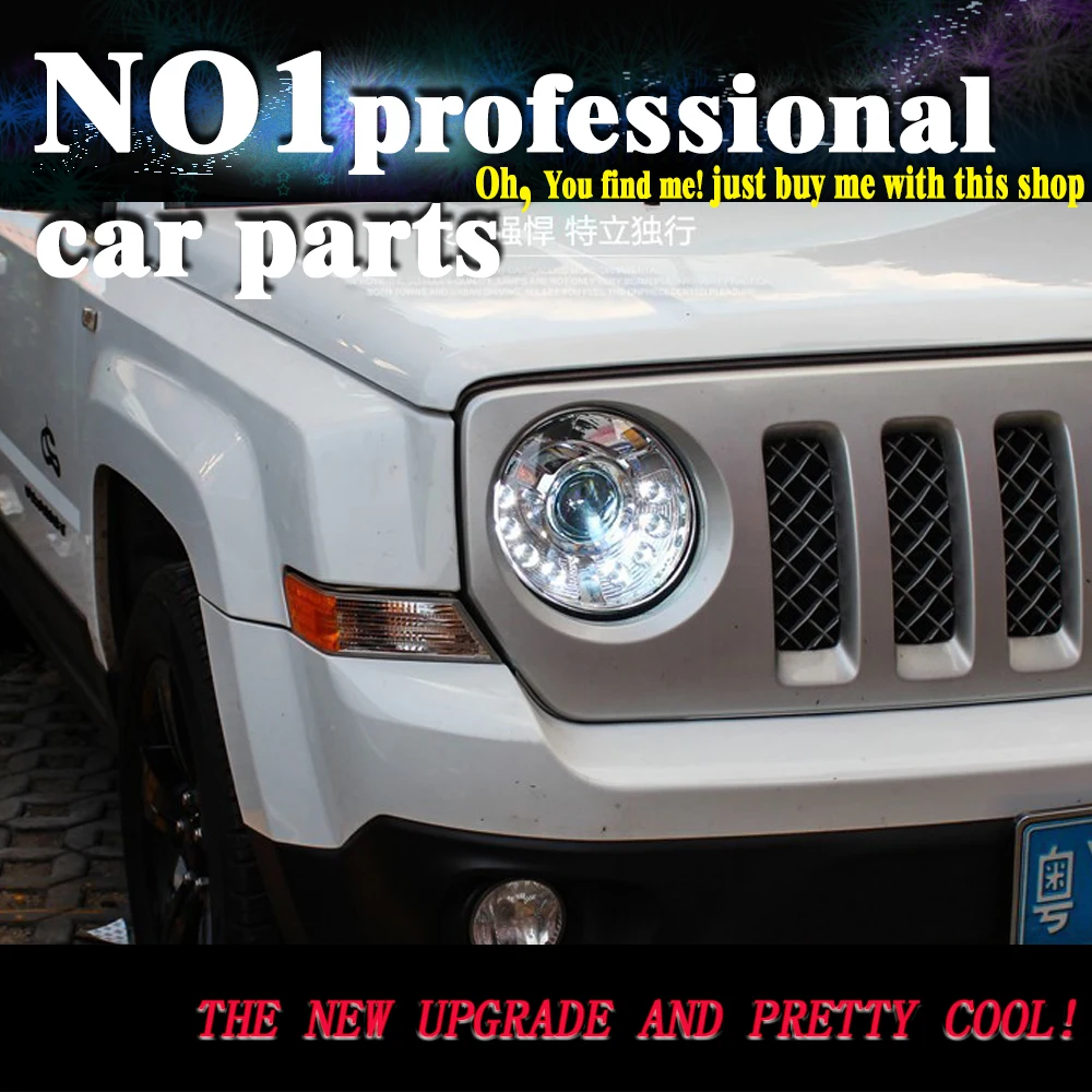 OUMIAO Стайлинг для Jeep Patriot фары 2010 2014 светодиодный ные DRL Биксеноновые линзы дальний