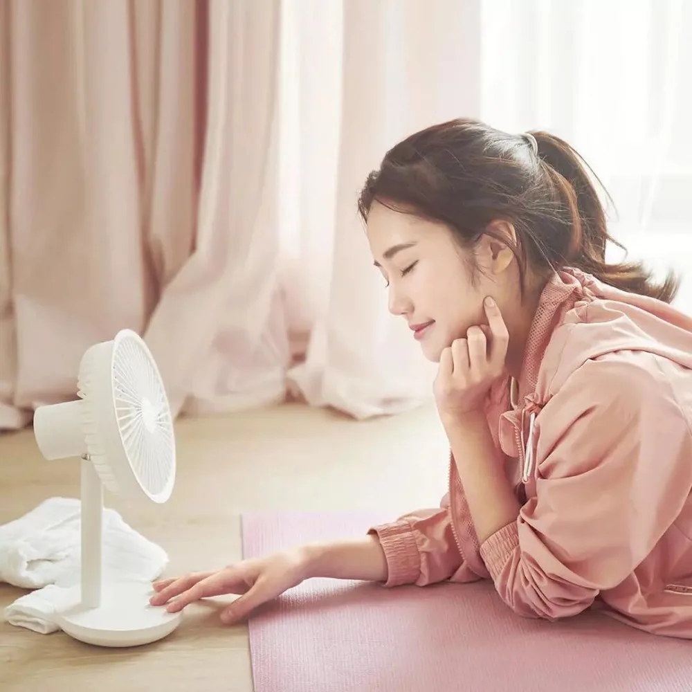 Xiaomi Mijia SOLOVE Настольный вентилятор с поворотной головкой базой F5 зарядка 3 Опции