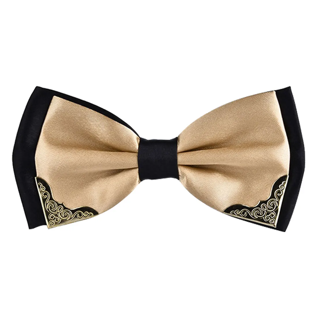 Top Sell Style Boutique Metal Head Bow Ties For Groom Men Women