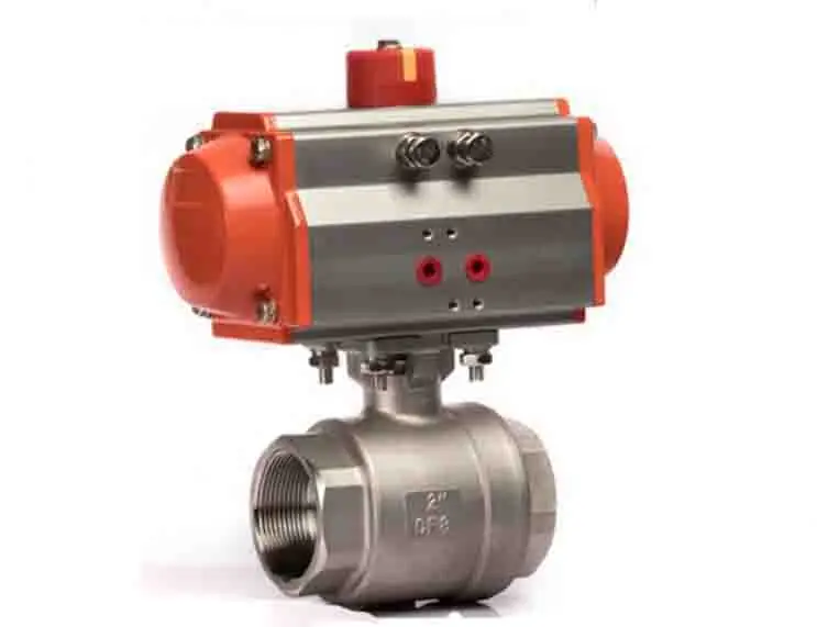 

1" inch 2 Pieces pneumatic operated stainless steel Ball Valve