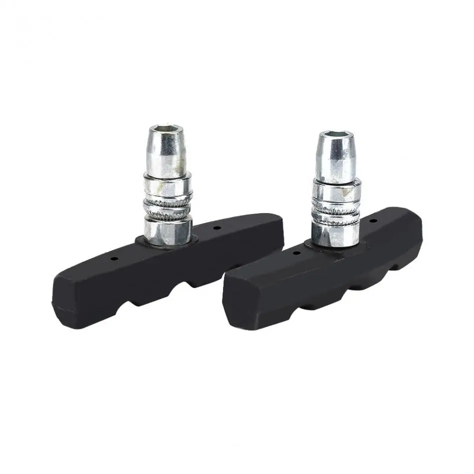 1 Pair Montain Road Bike Brake Pads Rubber Bicycle Brake Block Holder