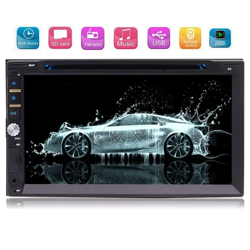 Eincar автомобиля радио аудио 2 Din Bluetooth стерео Поддержка RDS FM/AM 1080 P видео играть