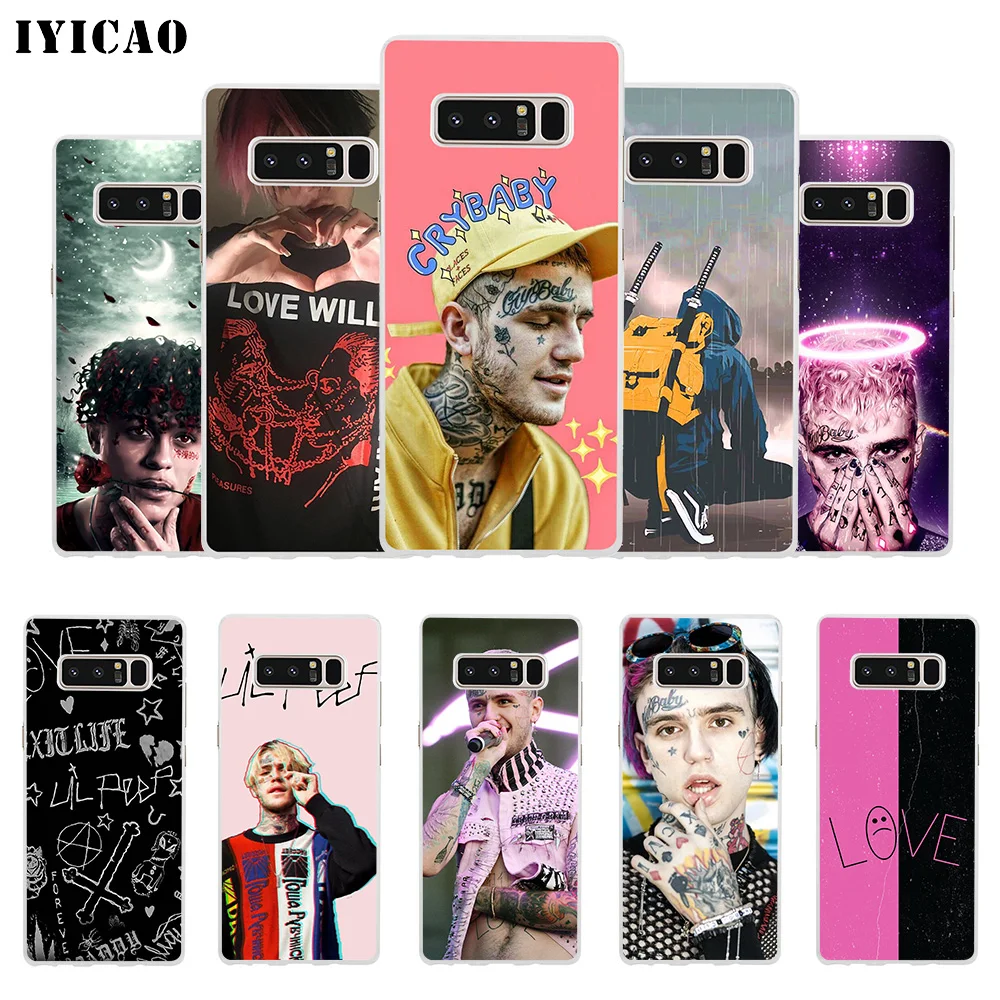 Мягкий силиконовый чехол для телефона IYICAO Rap Singer Lil с открытым носком Samsung A5 A6 Plus A7