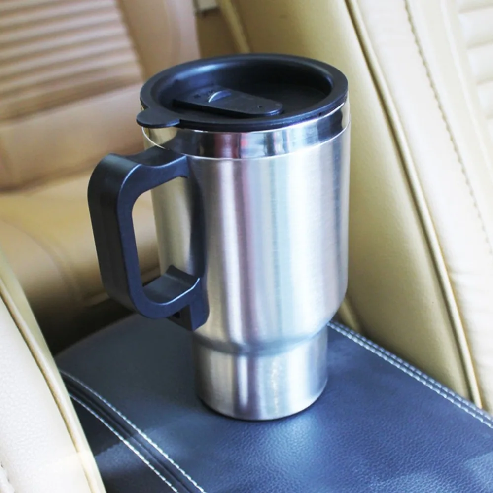 12 В стальной термос с подогревом чашки Авто адаптер с подогревом чайник путешествия 500 мл необходимые аксессуары