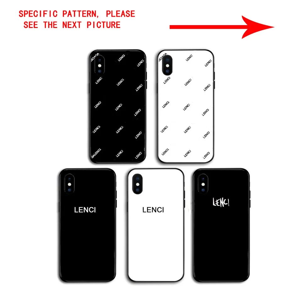 

Tide France Paris Brand Off Simple White Letter Sport Styles Couple Phone Case For iphone 6 6S 7 8 Plus X XS XR MAX Glass Cover