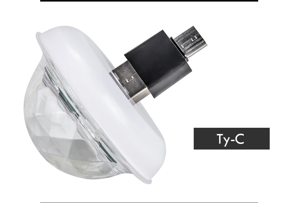 Mini USB led Party Lights Portable Crystal Magic Ball (22)