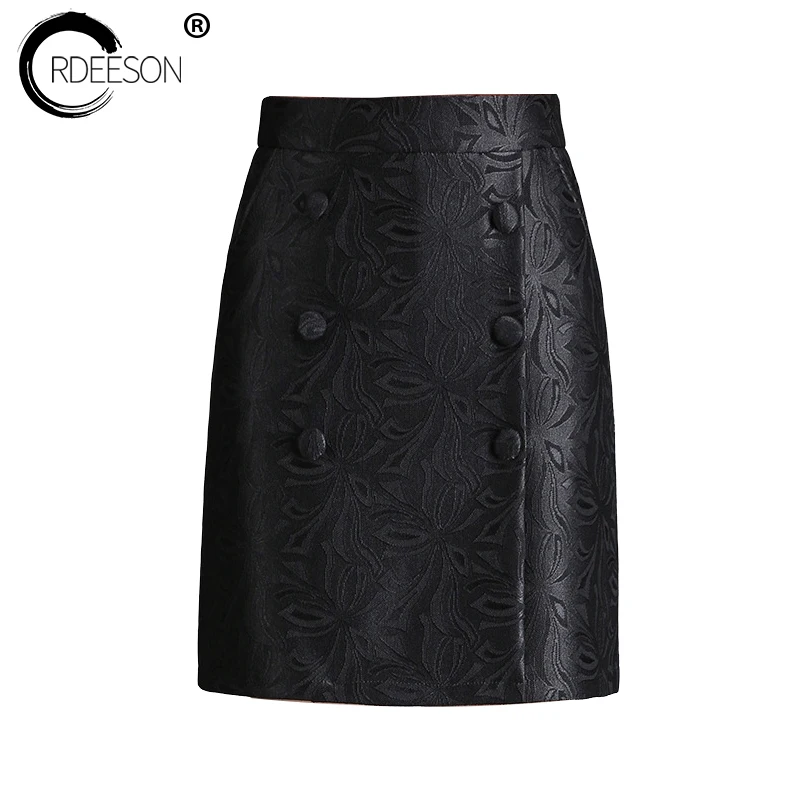 ORDEESON M 4XL Micro Mini Skirts Zipper Black Skirt Spring 2018 Sexy