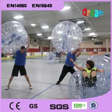 Body zorbing 2016 glowing bubble football/soccer bubble for sale/bubble soccer ball