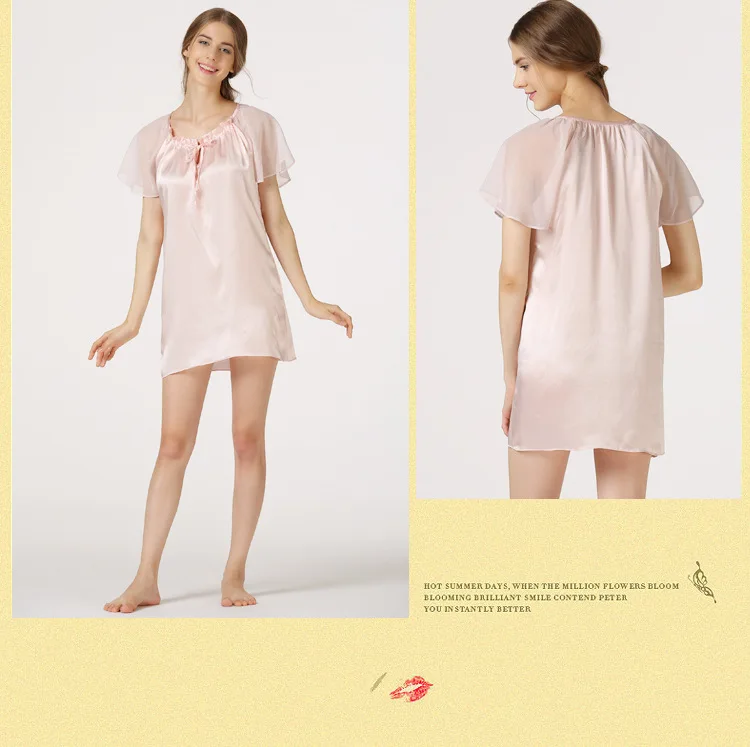 Летнее платье для беременных Для женщин одежда для сна халаты ночные пижамы рубашка сна ночнушка Ночная сорочка женские шелк средства ухода за кожей для будущих мам пижамы CE826