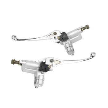 

1 pair Motorcycle Hydraulic Brake Master Cylinder Clutch Lever Right Left Hand ATV Fit 7/8 inch Brake Handlebars