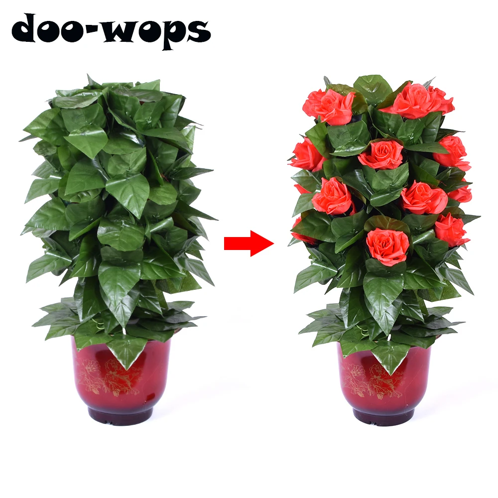 Blooming Rose Bush (20 Flowers,Remote Control,Battery Version) Magic