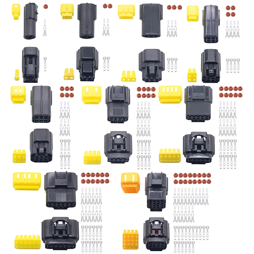 50 sets 2/3/4/6/8/10 Pin Way Waterproof Wire Connector Plug Car Auto Sealed Electrical Set Truck connect | Обустройство дома