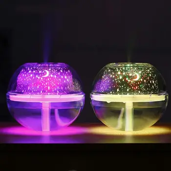 

500ML Mini Magic Crystal Star Projection Air Humidifier Diffuser Purifie Room Nebulizer LED Lamp