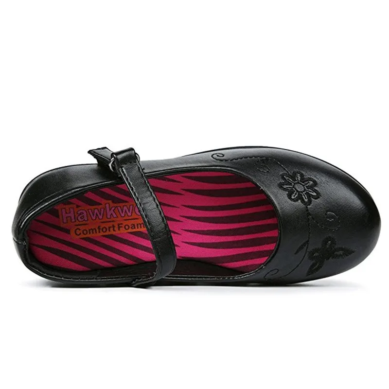 JABASIC Girls School Shoes Flats Kid School Shoes Uniform PU Leather Buckle Strap Princess Party Shoes Black Mary Jane Footwear JABASIC Girls School Shoes Flats Kid School Shoes Uniform PU Leather Buckle Strap Princess Party Shoes Black Mary Jane Footwear