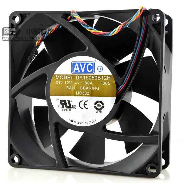 AVC DA15050B12H DC12V 1.80A 150*150*50 мм 150 15 см мощный осевой чехол ШИМ охлаждающий