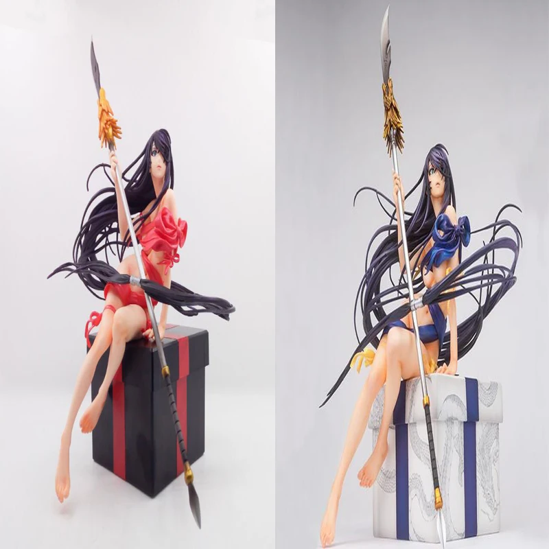 

Anime ikkitousen Kan`u Unchou sexy girl model figures painted action adult collection 25cm toy Christmas gifts with box Y7755