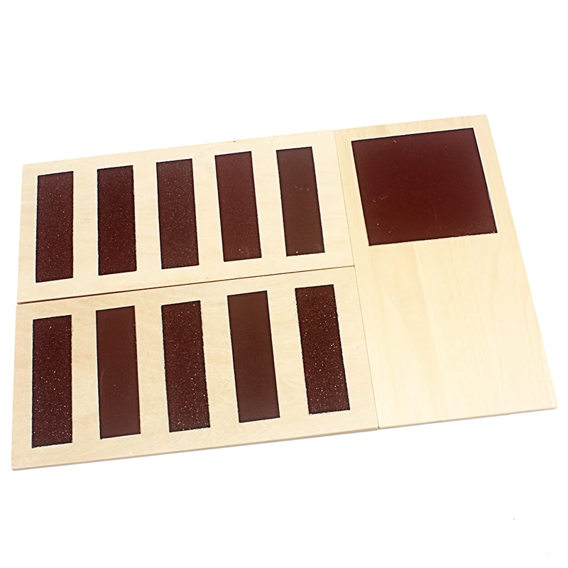  Baby Toy Montessori Sensorial Rough and Smooth Boards for Toddler Touch Early Childhood Preschool K