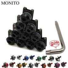 CNC Motorcycle Fairing Screws Custom Moto Body Spring Bolts For Honda Hornet 250 CB 600F CBF600 CBR600F CB919 VTX1300 Accessory CNC Motorcycle Fairing Screws Custom Moto Body Spring Bolts For Honda Hornet 250 CB 600F CBF600 CBR600F CB919 VTX1300 Accessory