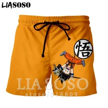 Модные панк повседневные аниме для мужчин и женщин Дети Забавный Жемчуг дракона z сексуальный мужской верх рубашка спортивные Harajuku пляжные тренировочные брюки шорты E682
