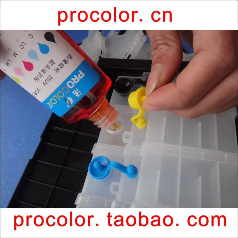PROCOLOR СНПЧ Комплект пополнения чернил (краска чернил) для принтеров Epson XP-205 XP-205 XP-215 XP 215 XP-415 XP 415 XP-305 XP 305 XP-405A XP 405