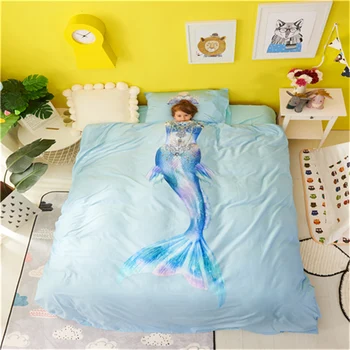 

2018 New Princess style All cotton cartoons luxury bedding sets twin queen girls kids bedding sets