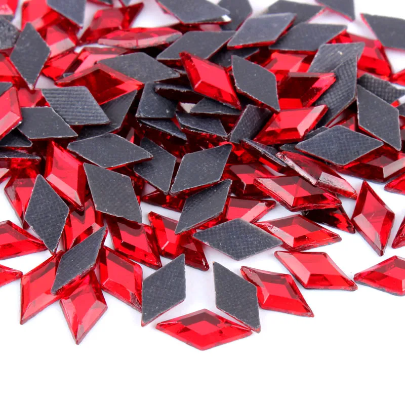 

New product !Siam 300Pcs/lot 4X8MM Rhombus Shape Hotfix Rhinestone for Cloths Adornment DIY accessories free shipping