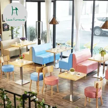 Луи Мода кафе мебель Наборы чайный магазин стол стул комбинация десерт магазин напитков торт Досуг освежающий карты диван