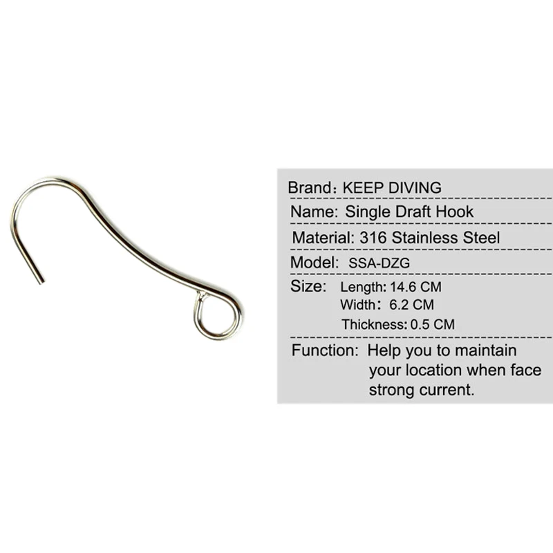 1 Piece 316 Stainless Steel Reef Single Hooks Scuba Diving Hook Underwater Sport Single Perfecta Reef Free Dive Pool Accessories Aliexpress