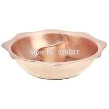 38 см Сычуань Чунцин Китай Медь мандарин утка горячий горшок утолщенный монгольский китайский медный ручной работы, пожарный горшок