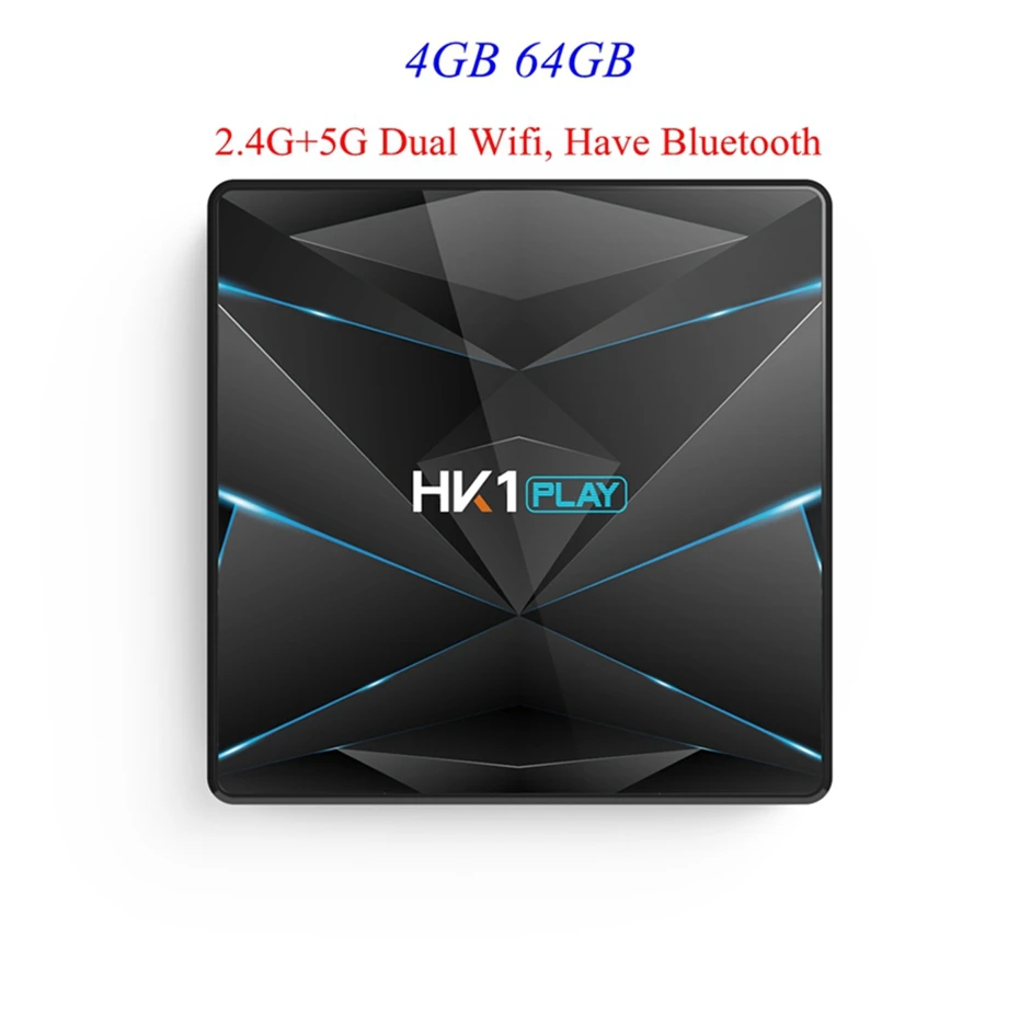 HK1 PLAY Smart tv Box Android 9,0 Amlogic S905 X2 4GB DDR3 64GB Max 2,4G/5G Dual WiFi USB3.0 BT4.2 поддержка 4K H.265 медиаплеер - Цвет: 4GB 64GB