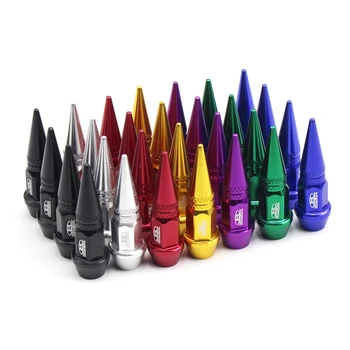 

45MM Valve Caps Aluminum Car Long Impale Spike Car Truck Tire Air Valve Stem Cap Cover Motorcycle Wheel Tyre Valve Caps