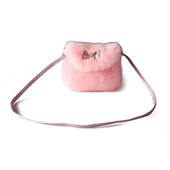 

Fashion Kids Handbag Bow-knot Princess Shoulder Messenger Bag Girls Wallet Pink