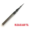 1pc 6mm shank 2 flutes HRC55 Tungsten solid carbide Tapered Ball Nose End Mills and cone cutter ► Photo 1/6