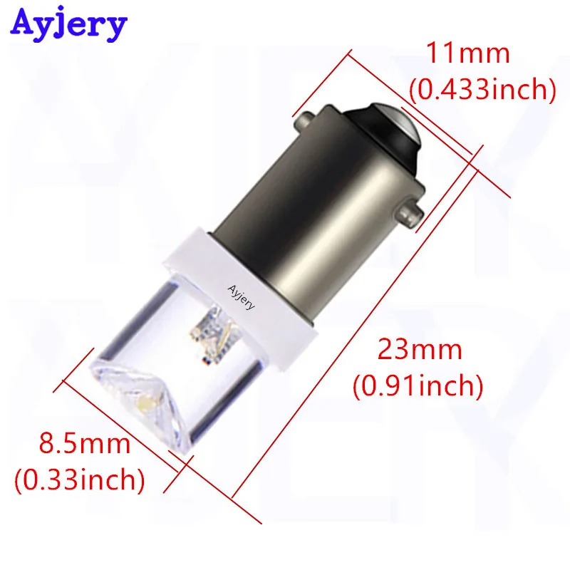 AYJERY 10 шт. BA9S T4W T11 1 светодиодный автомобильный светильник s смесь цветов