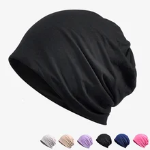 Новинка, Модная тонкая весенне-летняя шапочка-тюрбан, шапки для беременных женщин, ночнушка, Модальные Повседневные шапки для мужчин и женщин