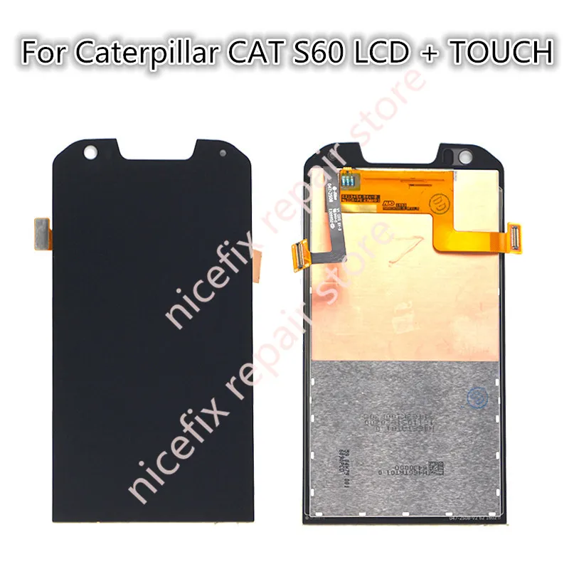 Черный ЖК дисплей для Caterpillar CAT S60 детали замены|touch screen digitizer|screen touchlcd display touch |
