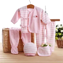 5 шт./компл., комплекты одежды для новорожденных, хлопковое нижнее белье для маленьких мальчиков и девочек, нижнее белье на лямках для детей 0-3 месяцев, одежда для малышей, аксессуары