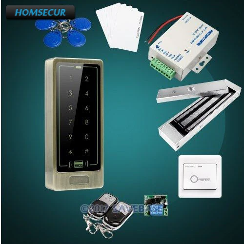 

HOMSECUR DIY Waterproof Anti-Vandal Access Control System With Touch Keypad + Waterproof 180KG Magnetic Lock