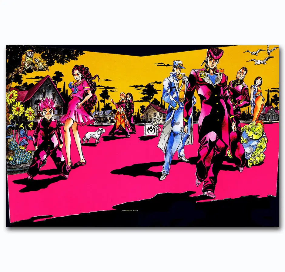 JoJo/'s Bizarre Adventure poster wall art home decor photo print 24x24/" inches