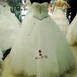 Свадебное платье со стразами; большие размеры; Vestido de Casamento; Пышные свадебные платья; дешевые китайские свадебные платья с блестками; Trouwjurk