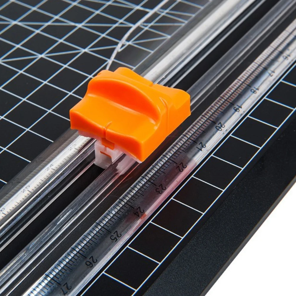 

A4 Paper ABS Cutter Trimmer Photo Label Cutting Guillotine with Pull-out Ruler