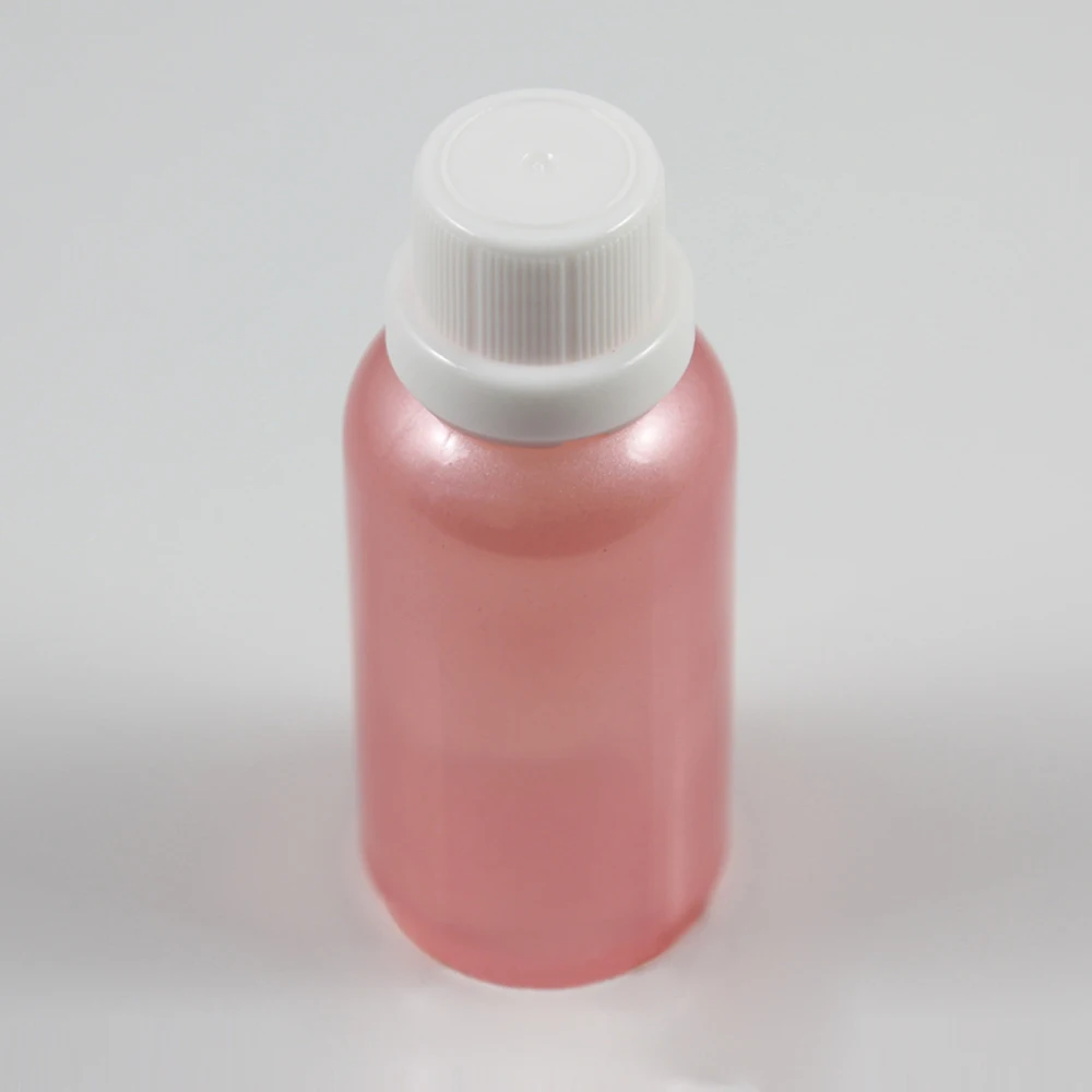 Recipiente de Óleo Essencial de Vidro Rosa com Branco com Tampa de Rosca Frasco de Óleo Atacado Burglarproof Onça Vazio 30 ml Essencial Pcs 1 50