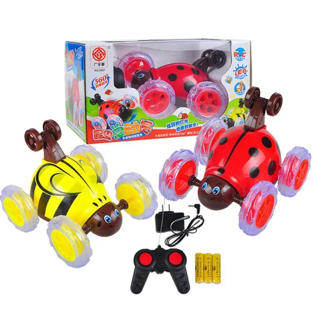 360 Twister RC Stunt Car Flashing Light Flip Over Vehicle Toy Remote