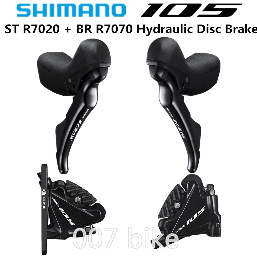 SHIMANO R7020 двойной рычаг управления 105 R7020 Гидравлический дисковый тормоз дорожный велосипед R7020+ R7070 переключатель передач