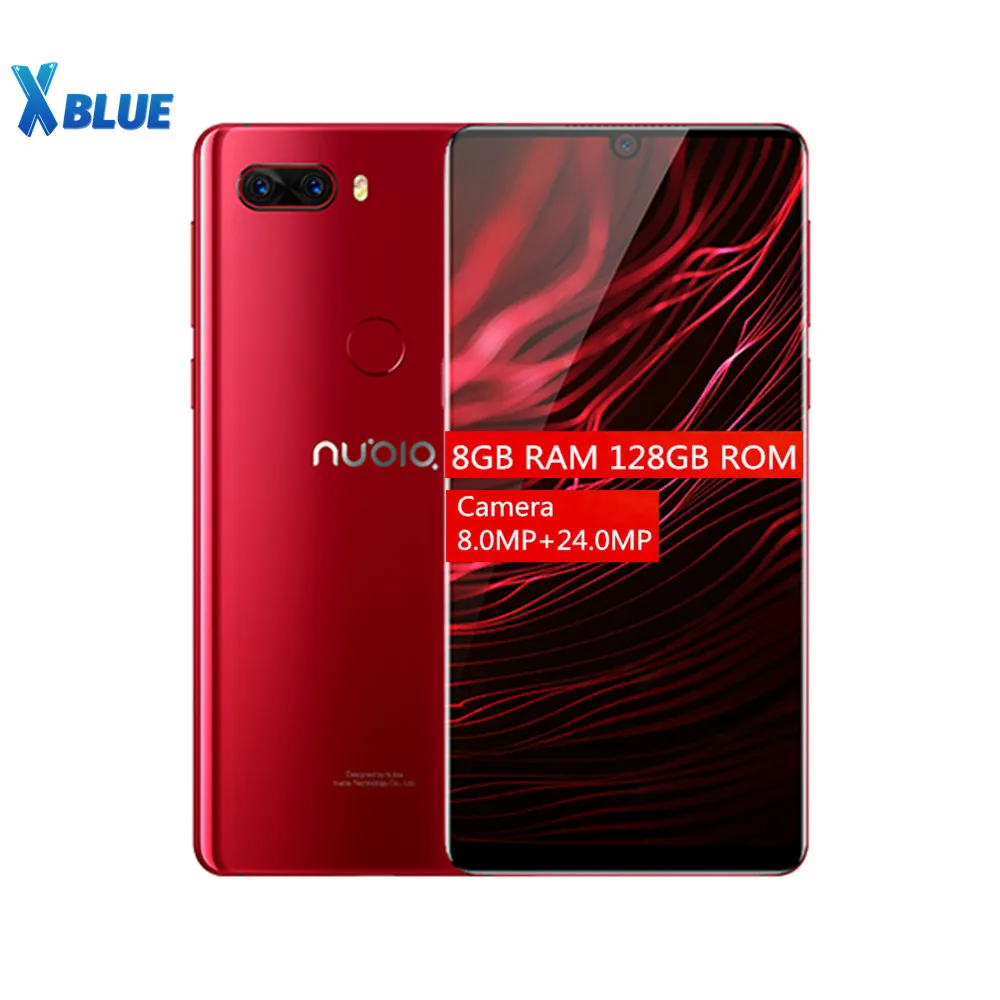 Мобильный телефон Nubia Z18 4G LTE 6," 8 Гб 128 ГБ 3450 мАч 1080x2160 Snapdragon 845 двойная тыловая камера 16 Мп+ 24 Мп Android Сотовые телефоны