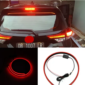 

car Additional Brake Lights Red Flowing Flashing Flexible Turn Signal Brake Light Strip LED Warning Light for kia mazda rio k3
