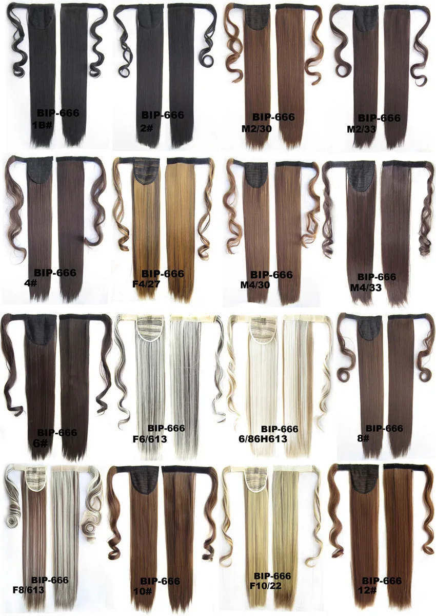 Girlshow обруч синтетический конский хвост волнистые волосы зажим-невидимка для наращивания волос Градиент конский хвост 22 дюйма 90 г, 1 шт
