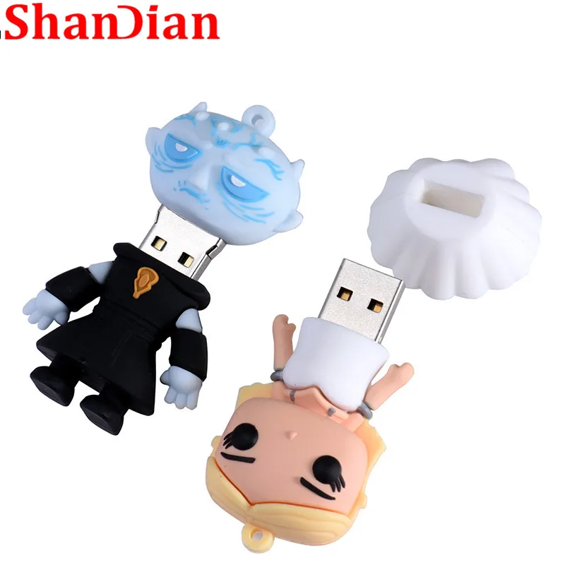 Флеш накопитель SHANDIAN с рисунком из мультфильма USB 2 0 Right Game Series Yaoh Danielis Tilion Jon Snow pen