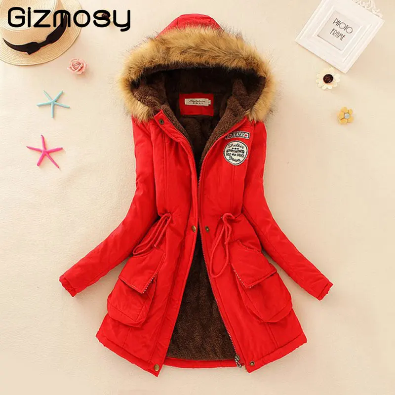 

2019 New Parkas Female Women Winter Coat Thickening Cotton Winter Jacket Womens Outwear Parkas ukraine jaqueta feminina SY021