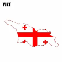 YJZT 14,5 см* 7,3 см креативные наклейки с флагом Джорджии на карту, Аксессуары для мотоцикла и автомобиля 6-0849